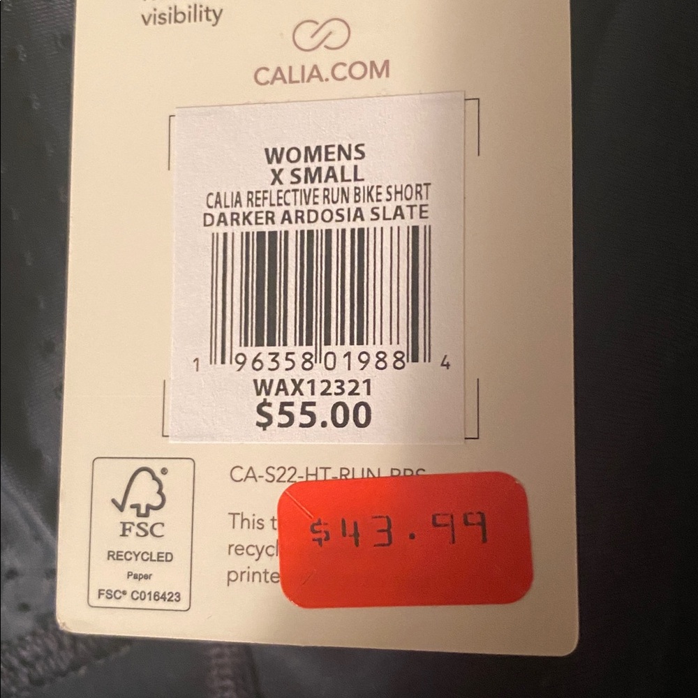Calia XS NWT running shorts high  rise - Picture 10 of 12